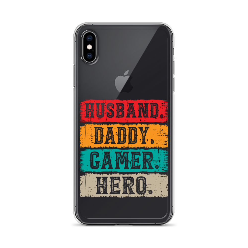 Husband, Daddy, Gamer, Hero Clear Case for iPhone®