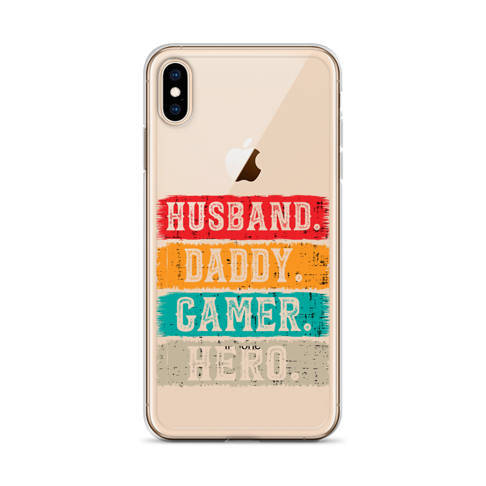 Husband, Daddy, Gamer, Hero Clear Case for iPhone®