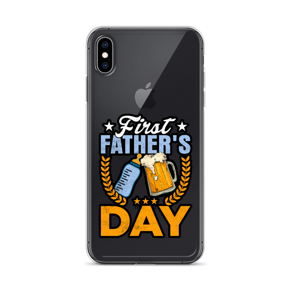 Father's First Day Clear Case for iPhone®