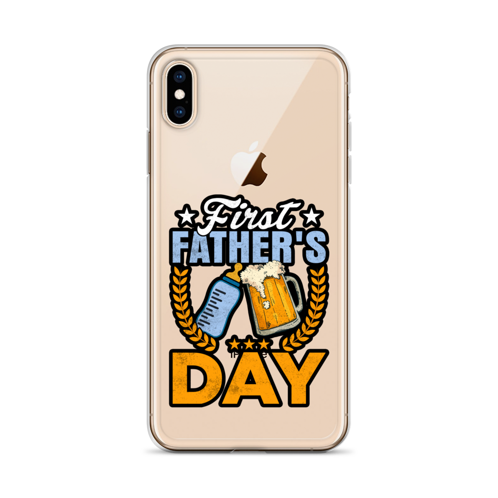 Father's First Day Clear Case for iPhone®