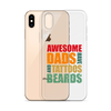 Awesome Dads Tattoos Beards Clear Case for iPhone®