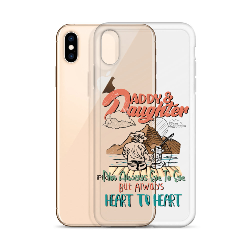 Daddy & Daughter Not Always Eye to Eye But Always Heart To Heart Clear Case for iPhone®