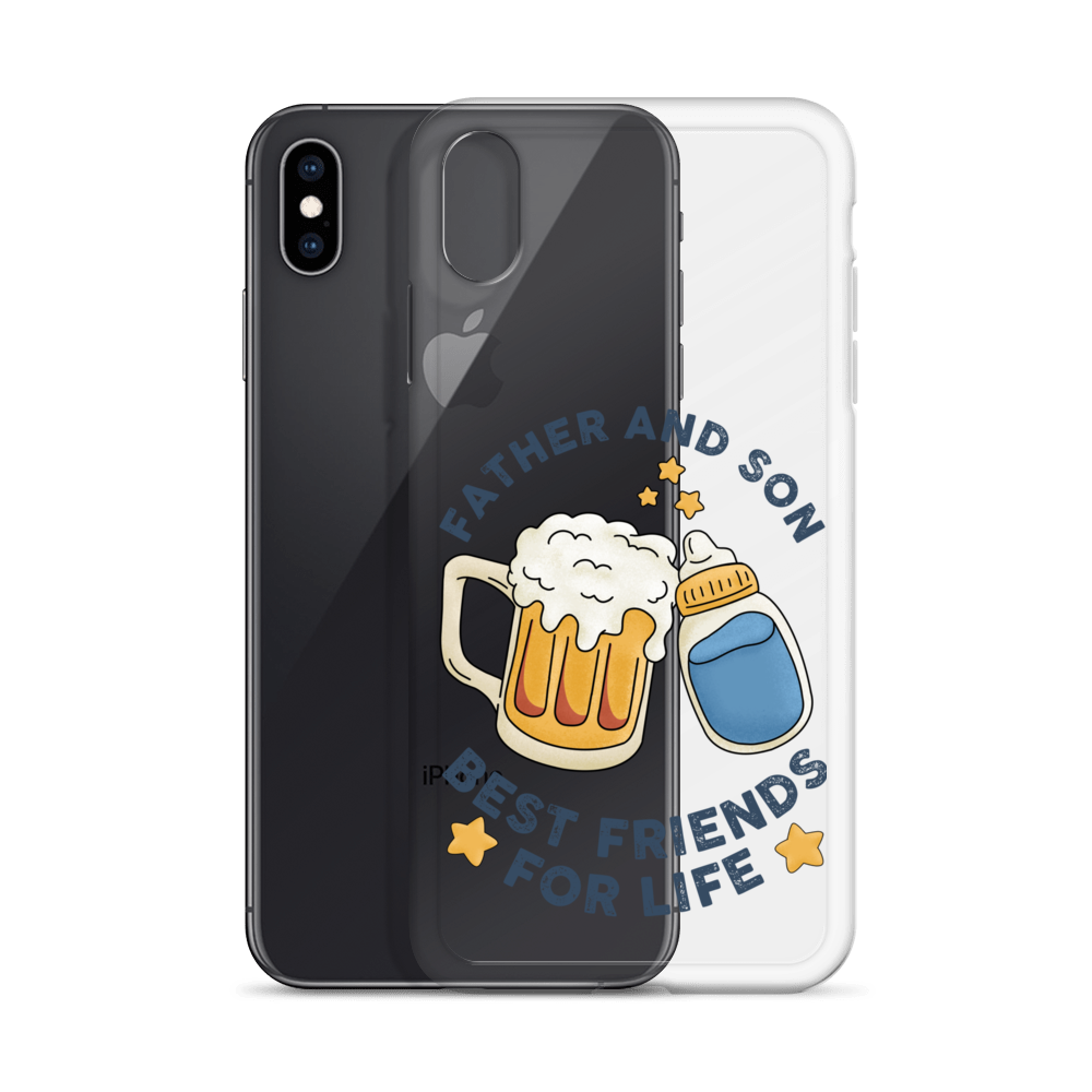 Father And Son Best Friends For Life Clear Case for iPhone®