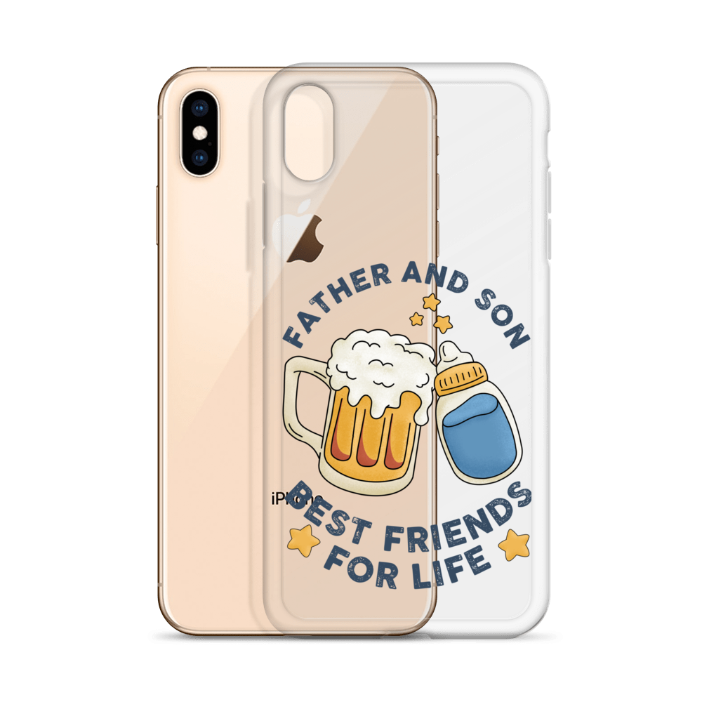 Father And Son Best Friends For Life Clear Case for iPhone®