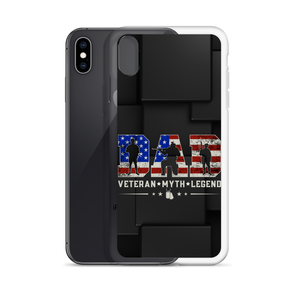 Dad Veteran Myth Legend Clear Case for iPhone®