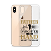 Father And Daughter Tide By Hand Heart To Heart Clear Case for iPhone®