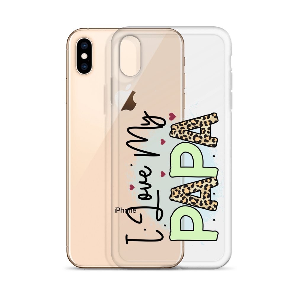 I Love My Papa Clear Case for iPhone®