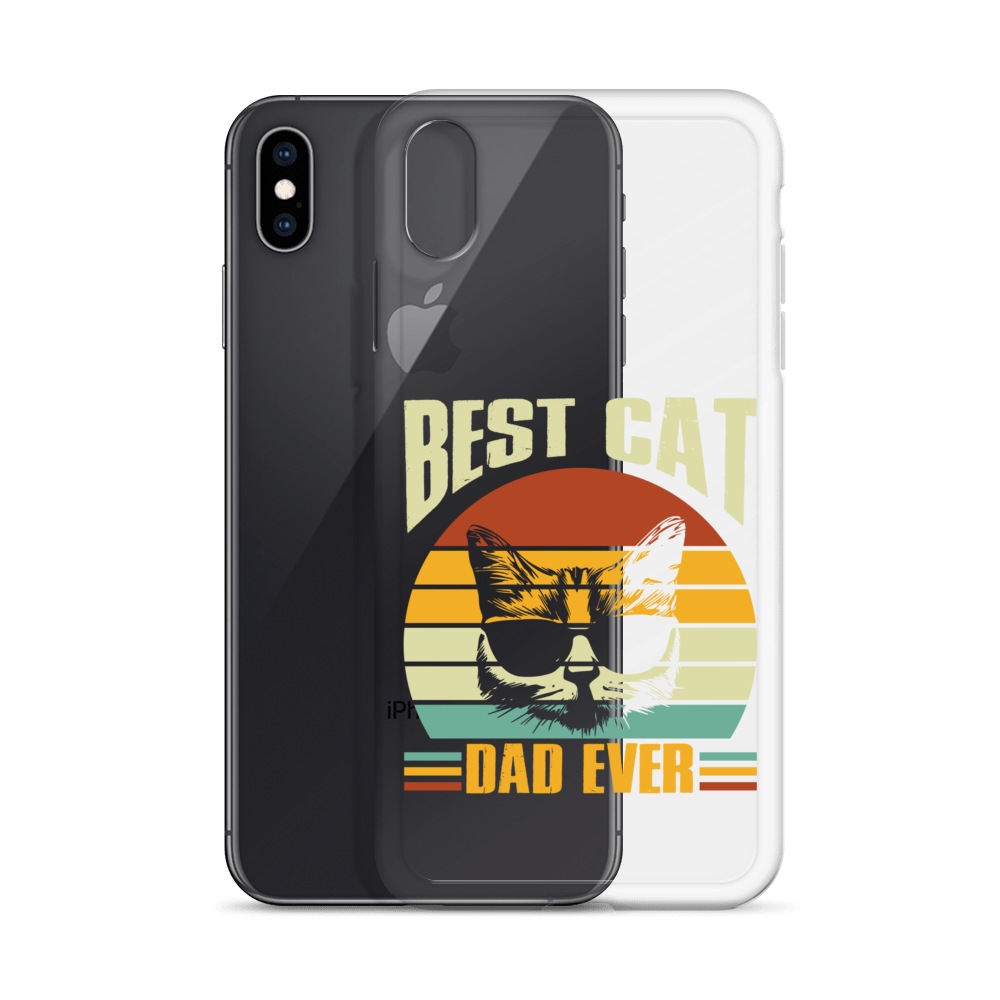 Best Cat Dad Ever Clear Case for iPhone®