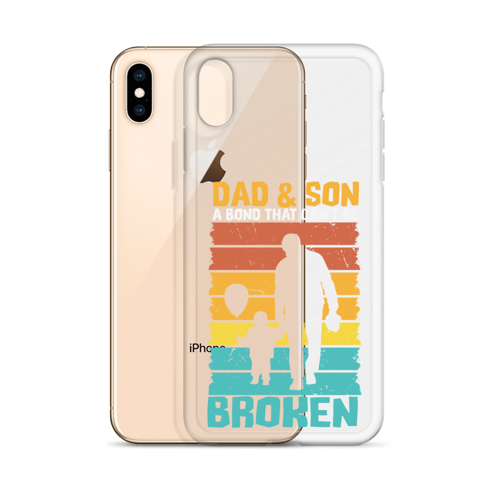 Dad And Son A Bond that can't Be Broken Clear Case for iPhone®