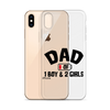 Dad Of 1 Boy And 2 Girls Clear Case for iPhone®