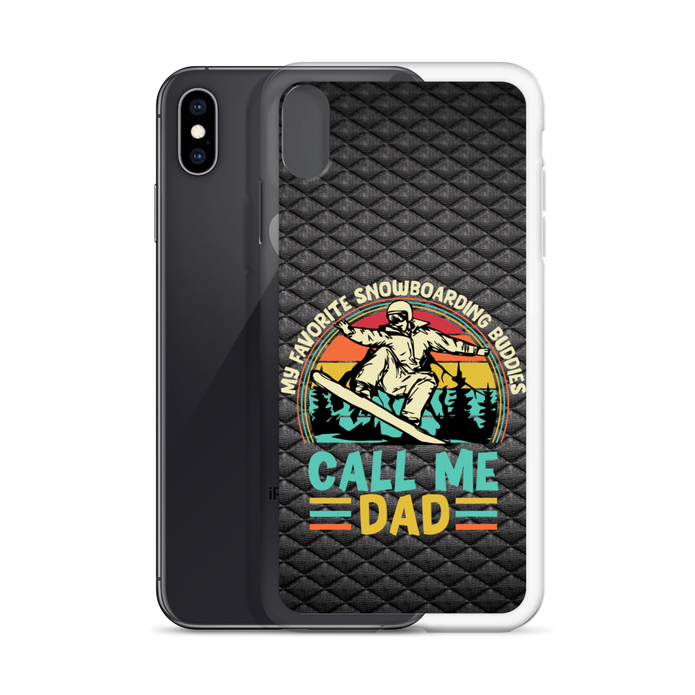 My Favorite Snowboarding Buddies Call Me Dad Clear Case for iPhone®