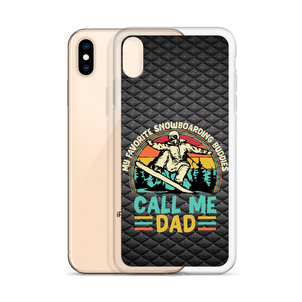 My Favorite Snowboarding Buddies Call Me Dad Clear Case for iPhone®