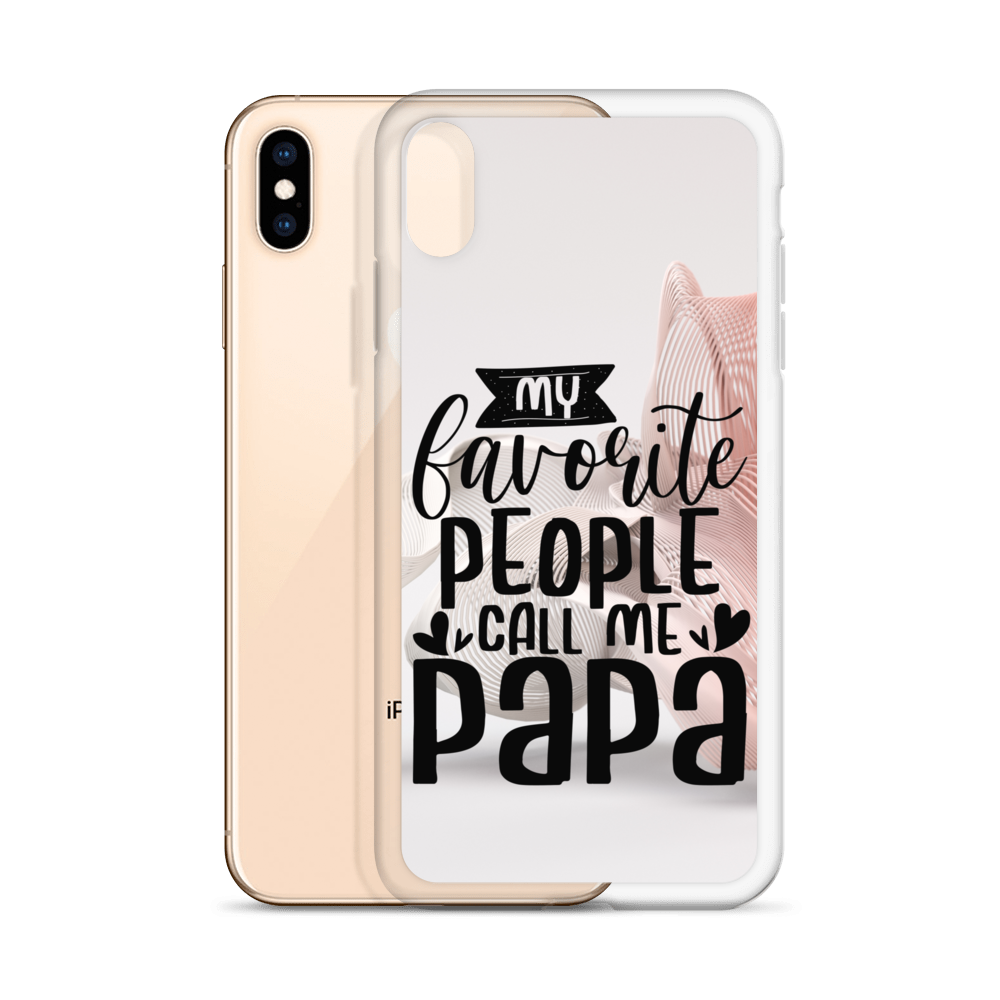 My Favorite People Call Me Papa Clear Case for iPhone®