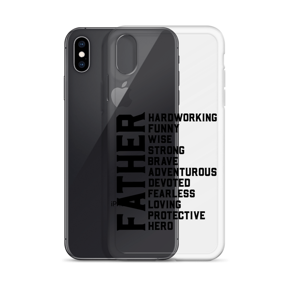 Father Hardworking funny Wise Strong Clear Case for iPhone®