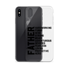 Father Hardworking funny Wise Strong Clear Case for iPhone®