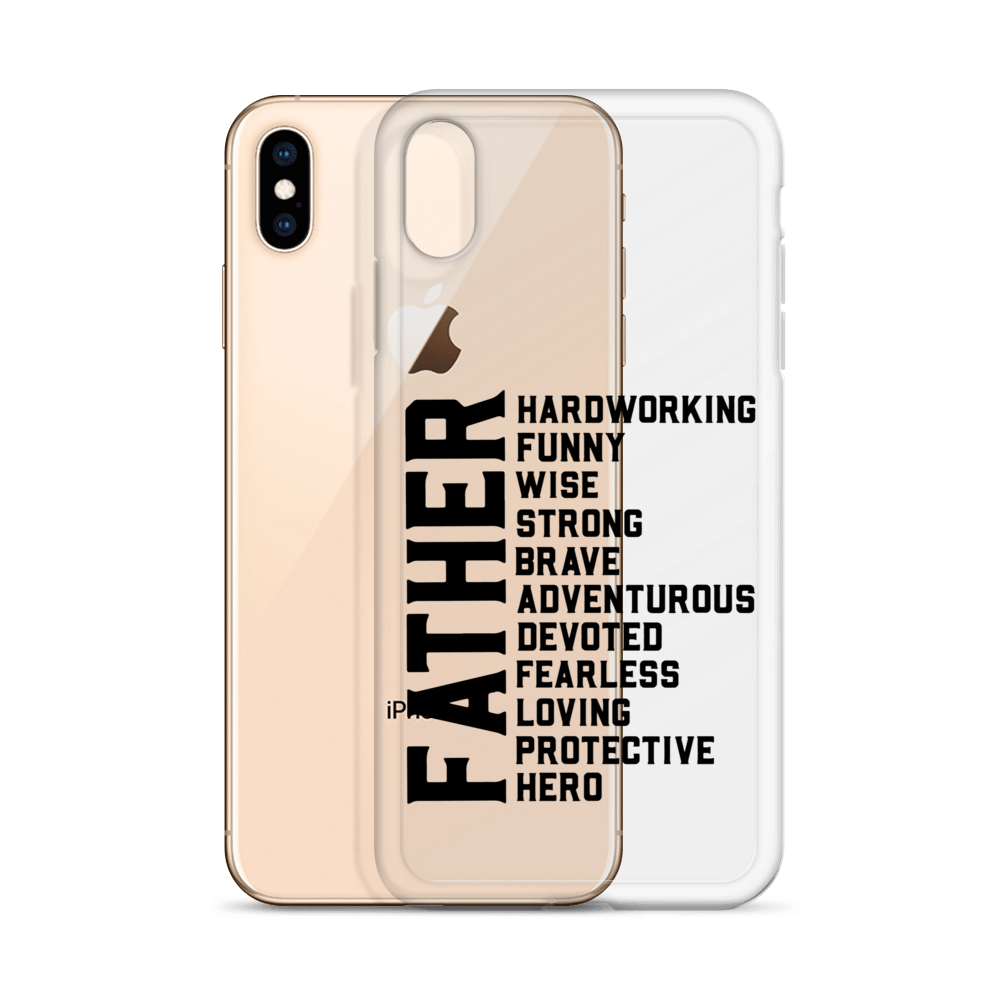 Father Hardworking funny Wise Strong Clear Case for iPhone®