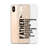 Father Hardworking funny Wise Strong Clear Case for iPhone®