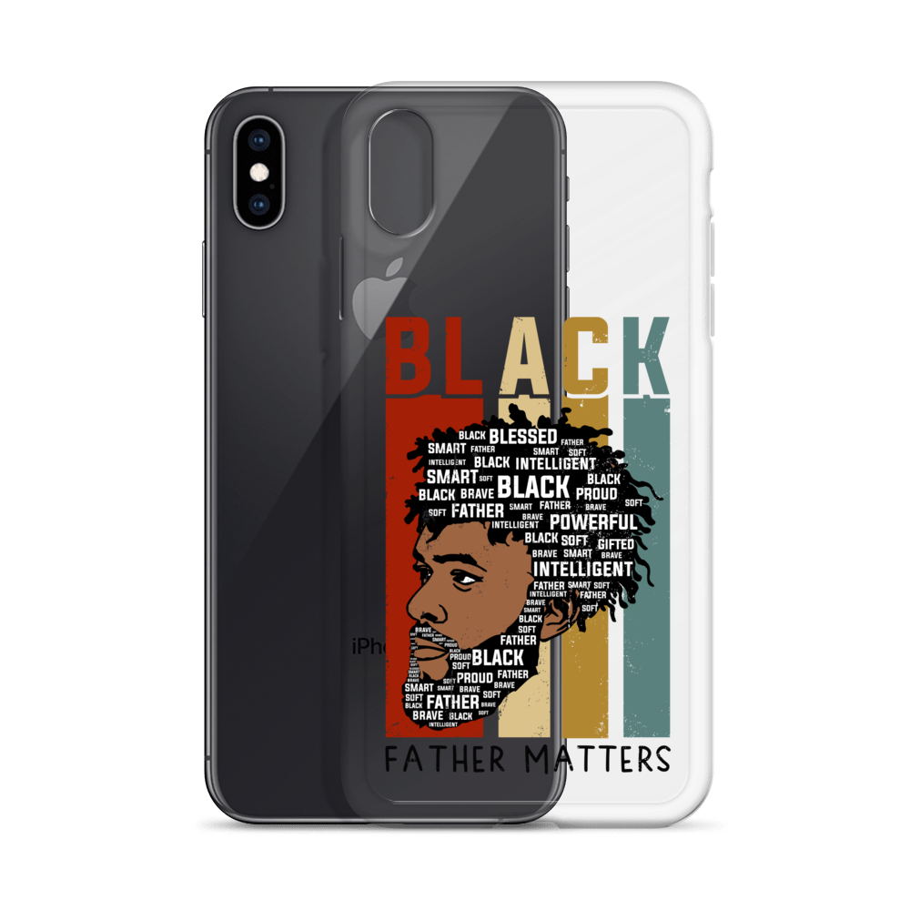 Black Father Matters Clear Case for iPhone®