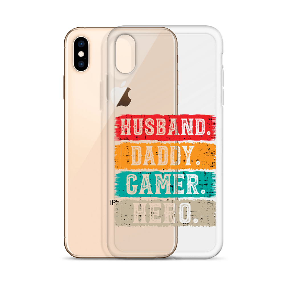 Husband, Daddy, Gamer, Hero Clear Case for iPhone®