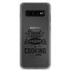 Stand Back Mom Is Cooking Clear Case for Samsung®