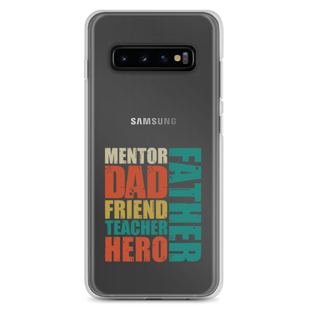 Mentor Dad Fiend Teacher Hero Father Clear Case for Samsung®