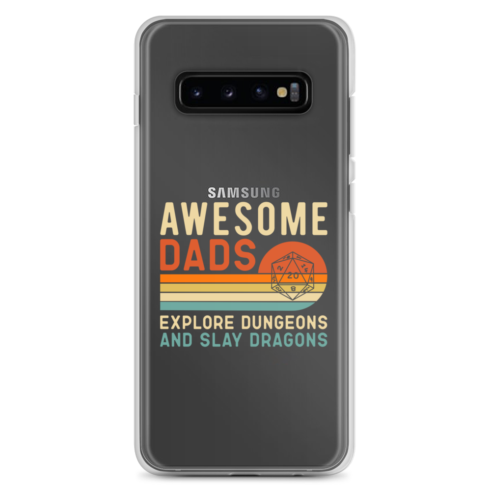 Awesome Dads Explore Dungeons And Slay Dragons Clear Case for Samsung®