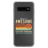 Awesome Dads Explore Dungeons And Slay Dragons Clear Case for Samsung®