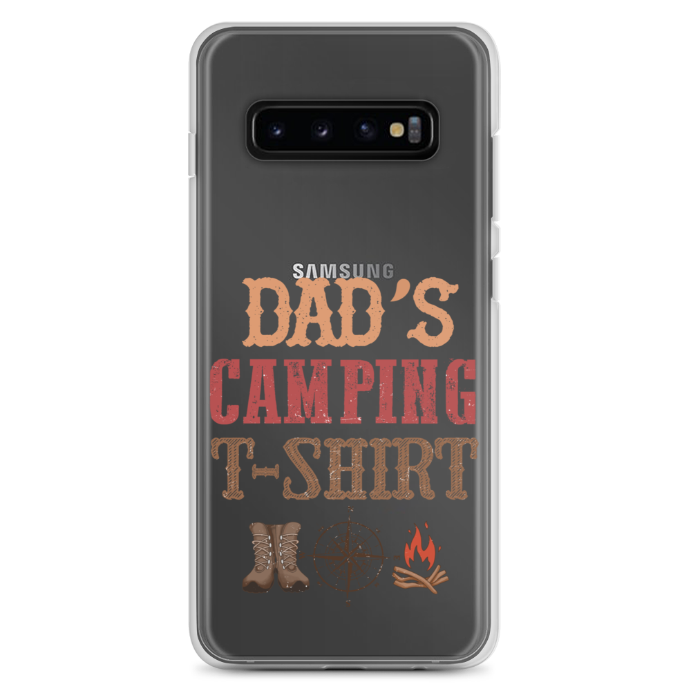 Dad's Camping T-Shirt Clear Case for Samsung®