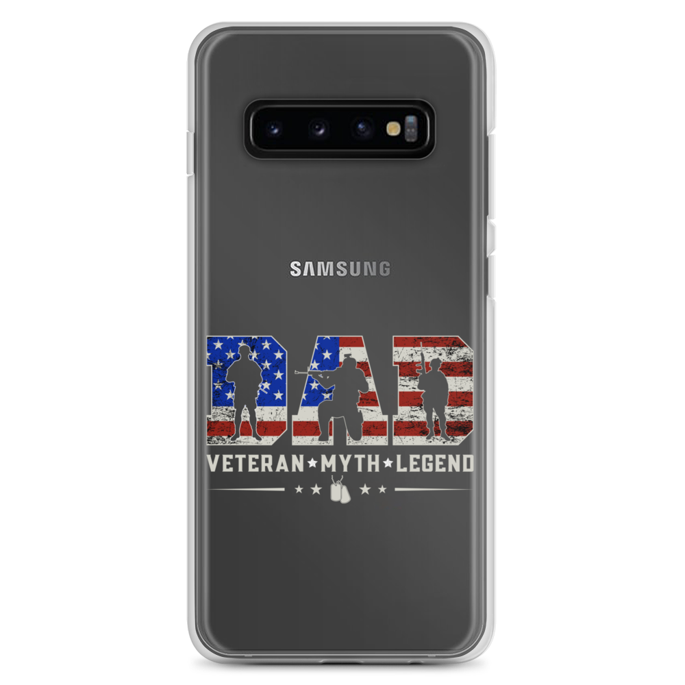 Dad Veteran Myth Legend Clear Case for Samsung®