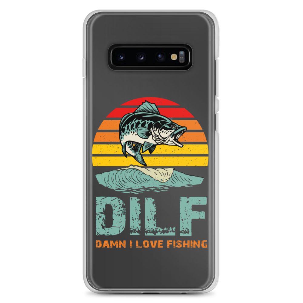 Dilf Damn I Love Fishing Clear Case for Samsung®