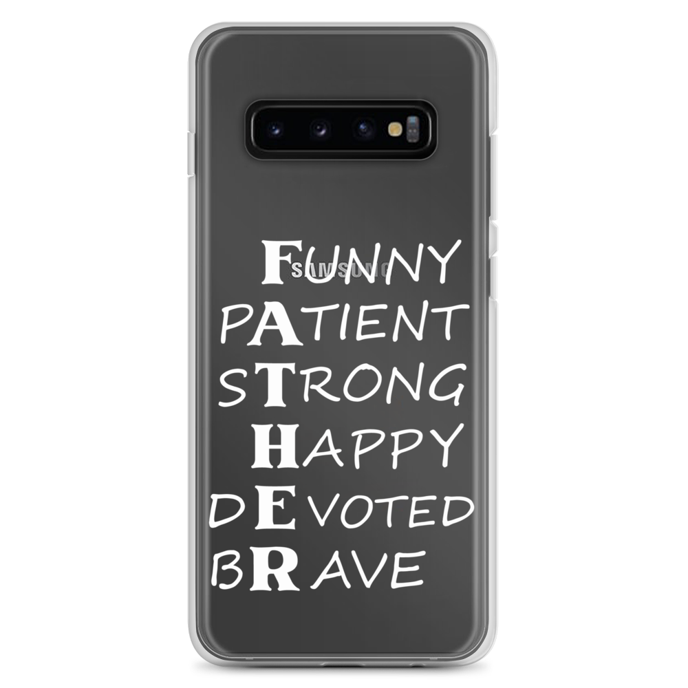 Funny Patient Strong Happy Devoted Brave Clear Case for Samsung®