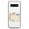 Kind Fun Brave Loving Bonus Smart Inspiring Understanding Best Friend Hero Patient Leader Hardworking Supportive Protector Dad Clear Case for Samsung®