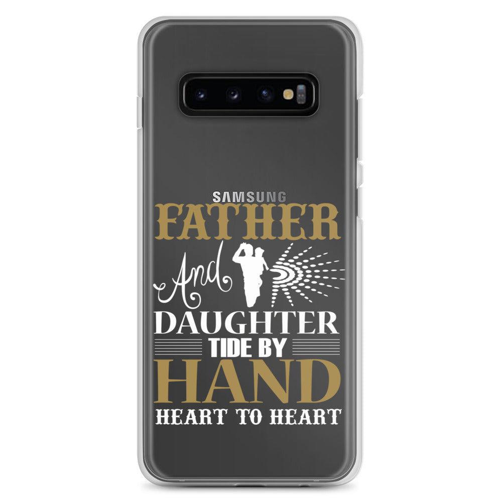 Father And Daughter Tide By Hand Heart To Heart Clear Case for Samsung®