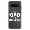 Dad Of 1 Boy And 2 Girls Clear Case for Samsung®