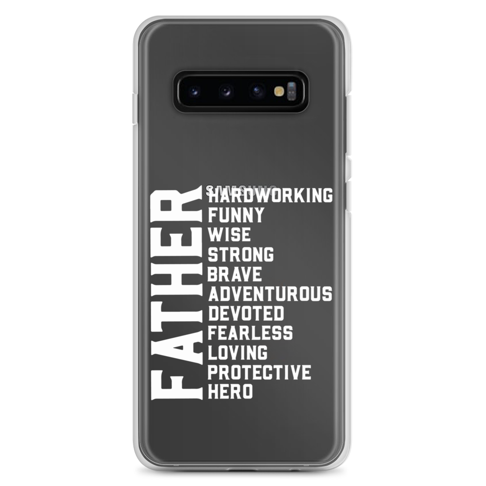 Father Hardworking funny Wise Strong Clear Case for Samsung®