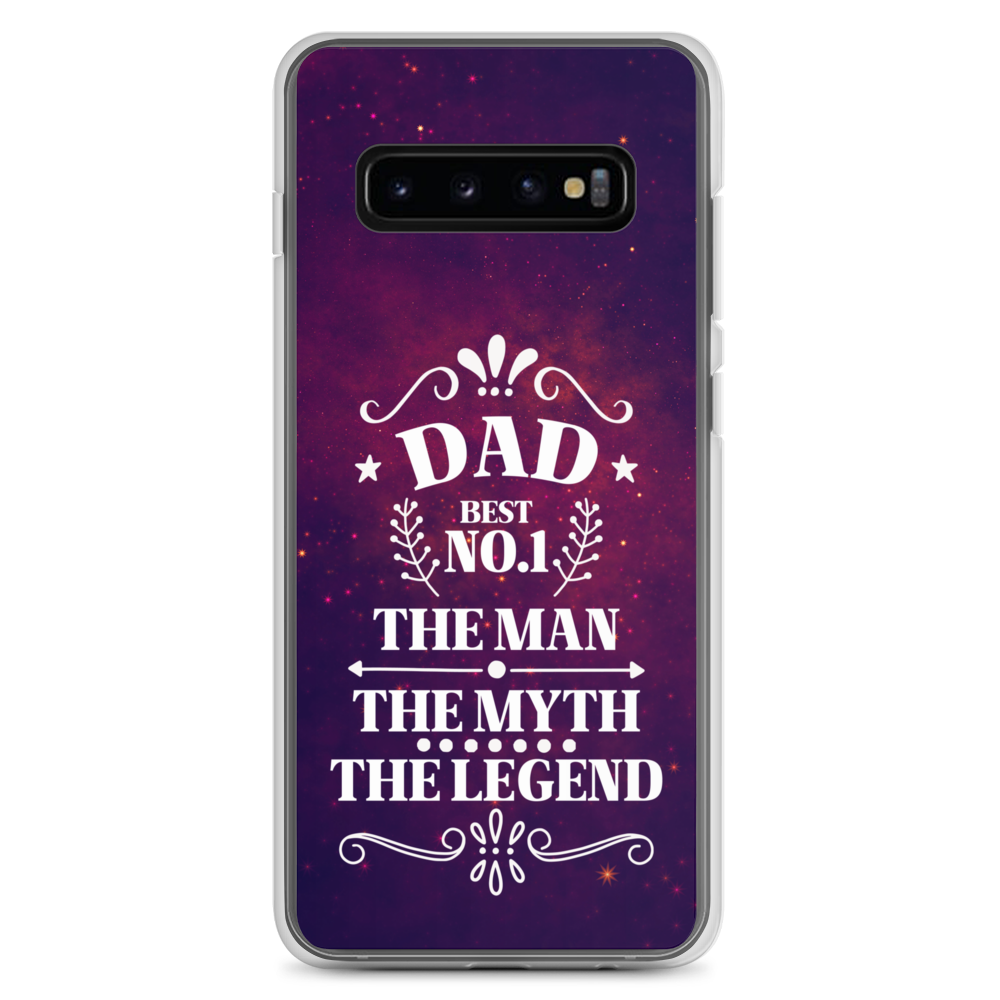 Dad Best Number 1 The Man The Myth The Legend Clear Case for Samsung®