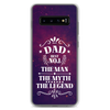 Dad Best Number 1 The Man The Myth The Legend Clear Case for Samsung®