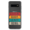 Husband, Daddy, Gamer, Hero Clear Case for Samsung®