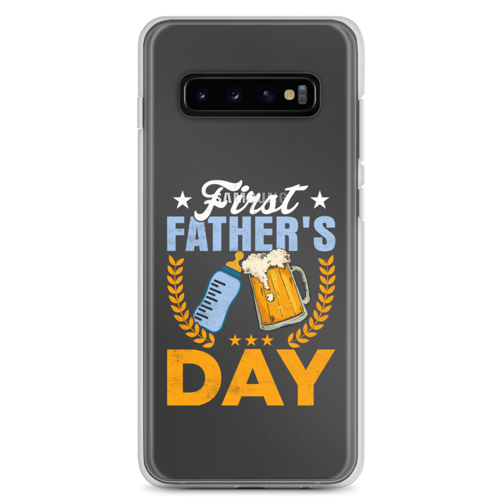 First Father's Day Clear Case for Samsung®