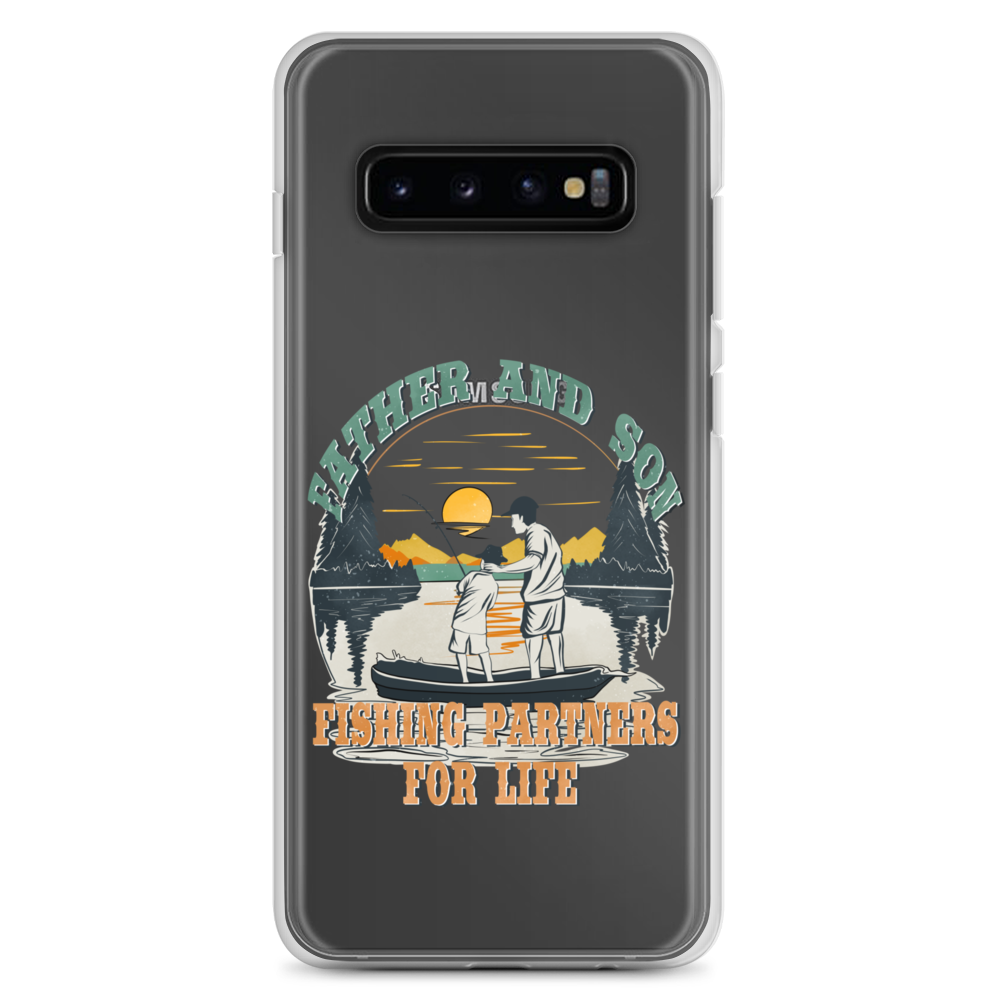 Father And Son Fishing Partners For Life Clear Case for Samsung®