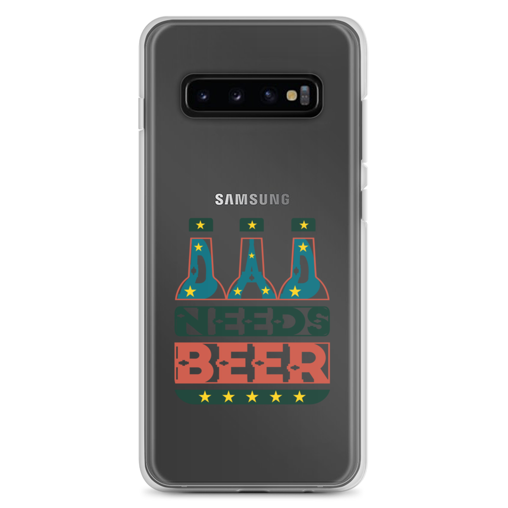 Dad Needs Beer Clear Case for Samsung®