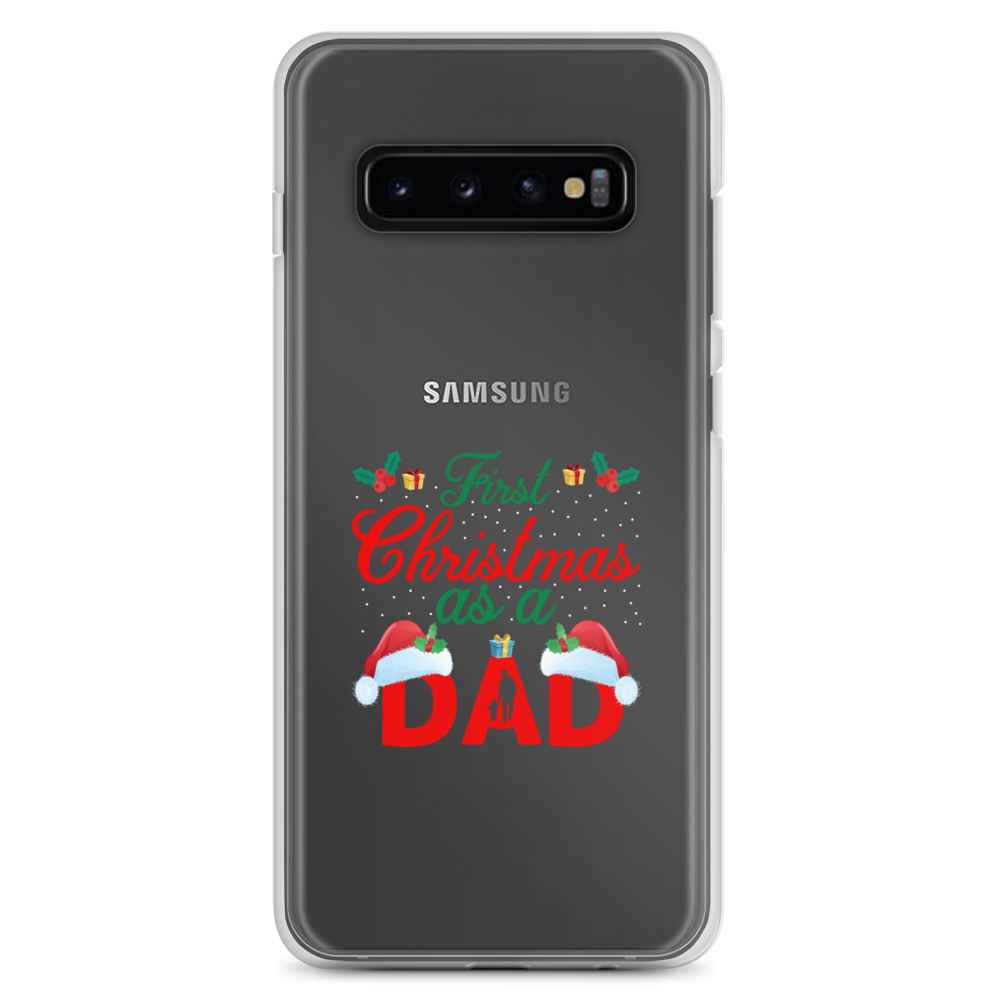 First Christmas As A Dad Clear Case for Samsung®