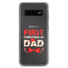 First Christmas As Dad Clear Case for Samsung®