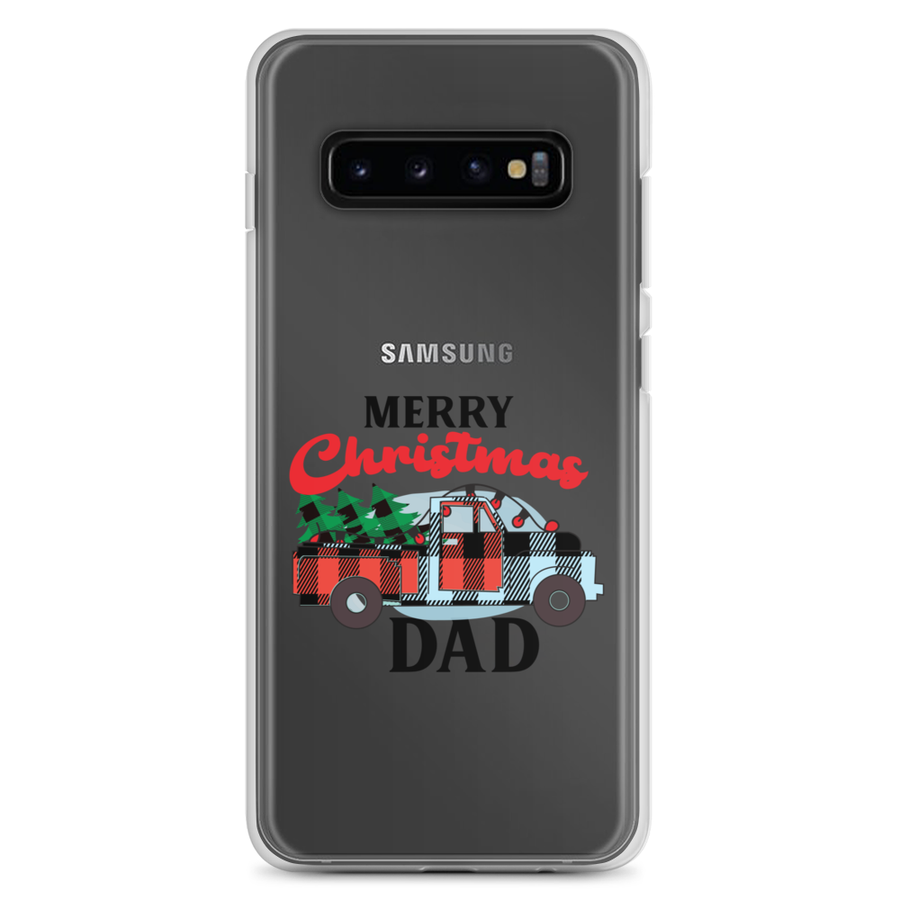 First Christmas As Dad Clear Case for Samsung®