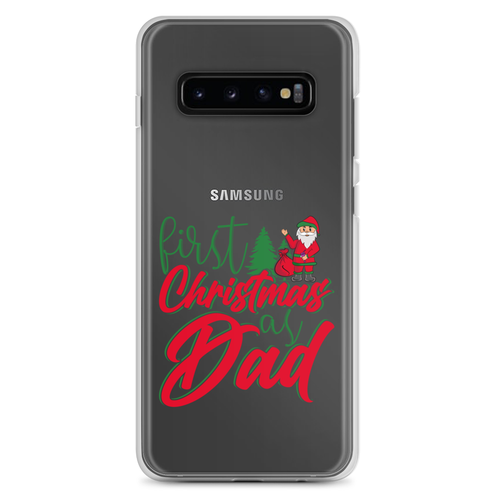 First Christmas As Dad Clear Case for Samsung®