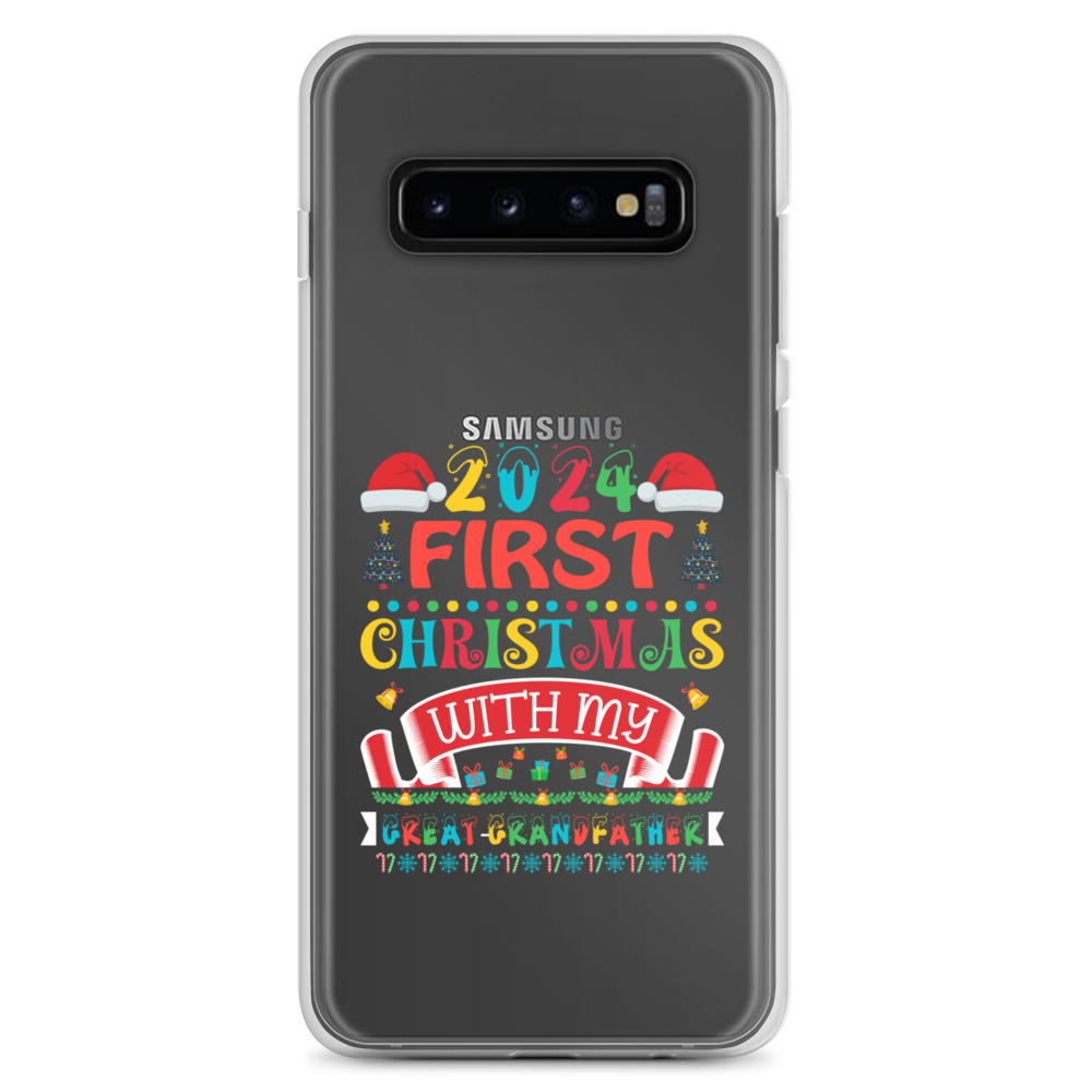 2024 My First Christmas With My Great Grandfather Clear Case for Samsung®