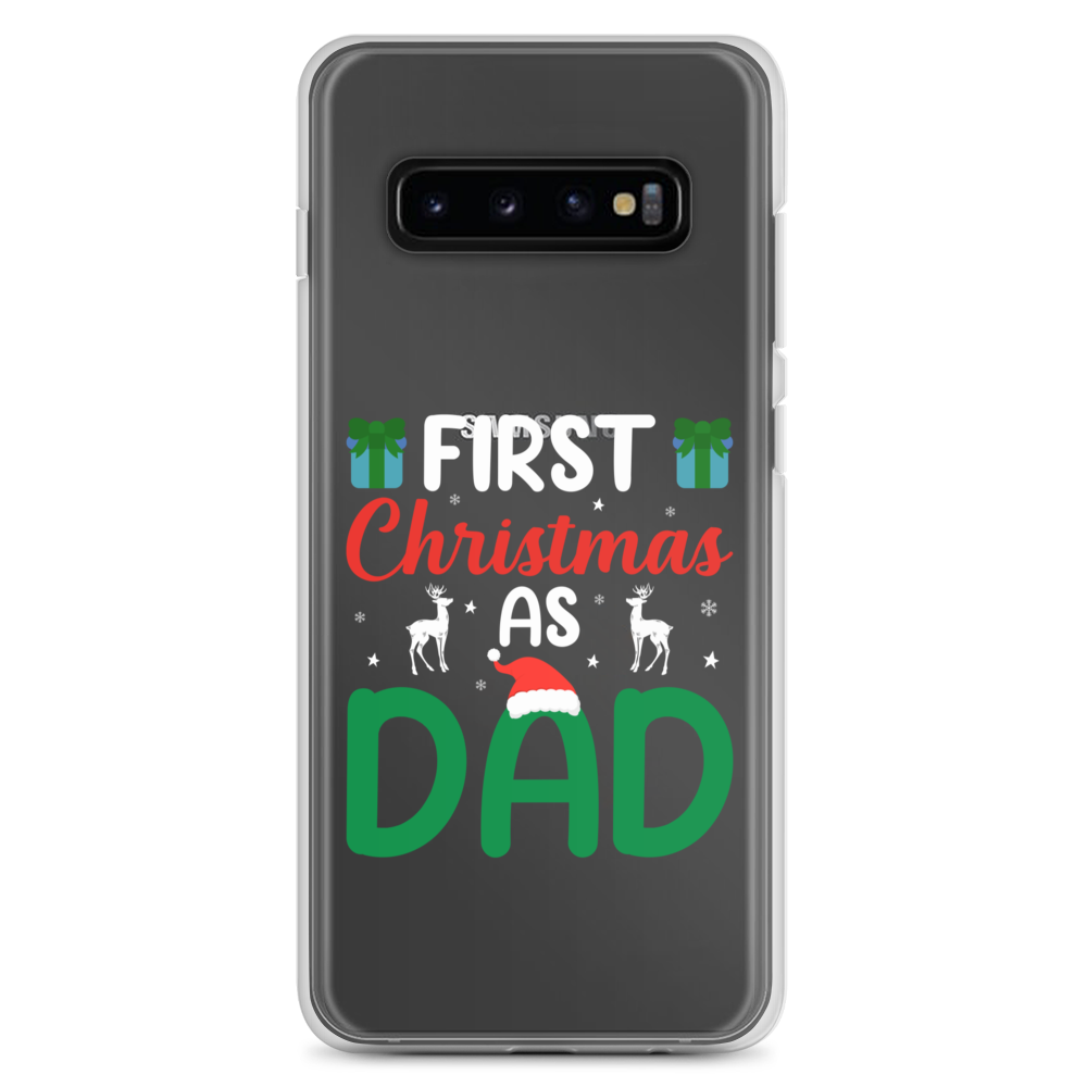 First Christmas As Dad Clear Case for Samsung®