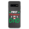 First Christmas As Dad Clear Case for Samsung®