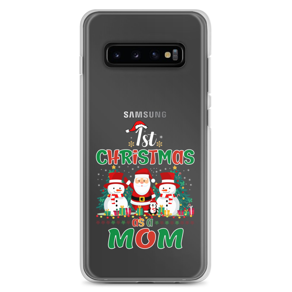 1st Christmas As A Mom Clear Case for Samsung®