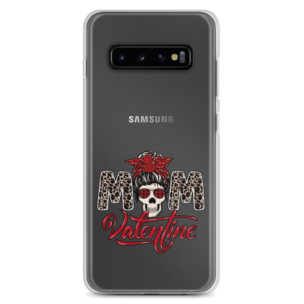 Skull Mom Valentine Clear Case for Samsung®